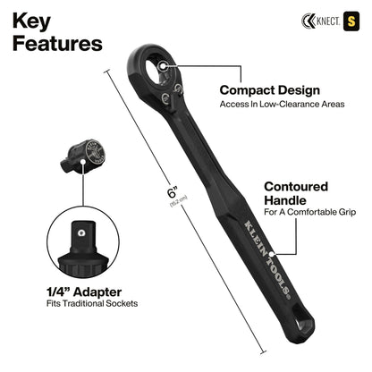 KLEIN TOOLS KNECT (S) 33피스 SAE 메트릭 패스스루 소켓 세트 5번 사진