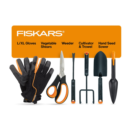 Fiskars 채소 가드닝 원예 도구 6종 세트 스테인리스 채소가위 1번 사진