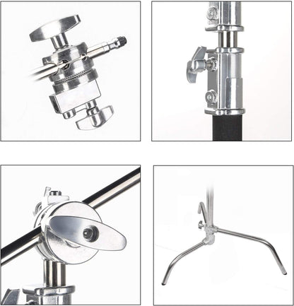 EACHSHOT C 스탠드 메탈 330cm 106cm 홀딩암 2pcs 그립헤드 JP10011EA AD400 AD600 4번 사진