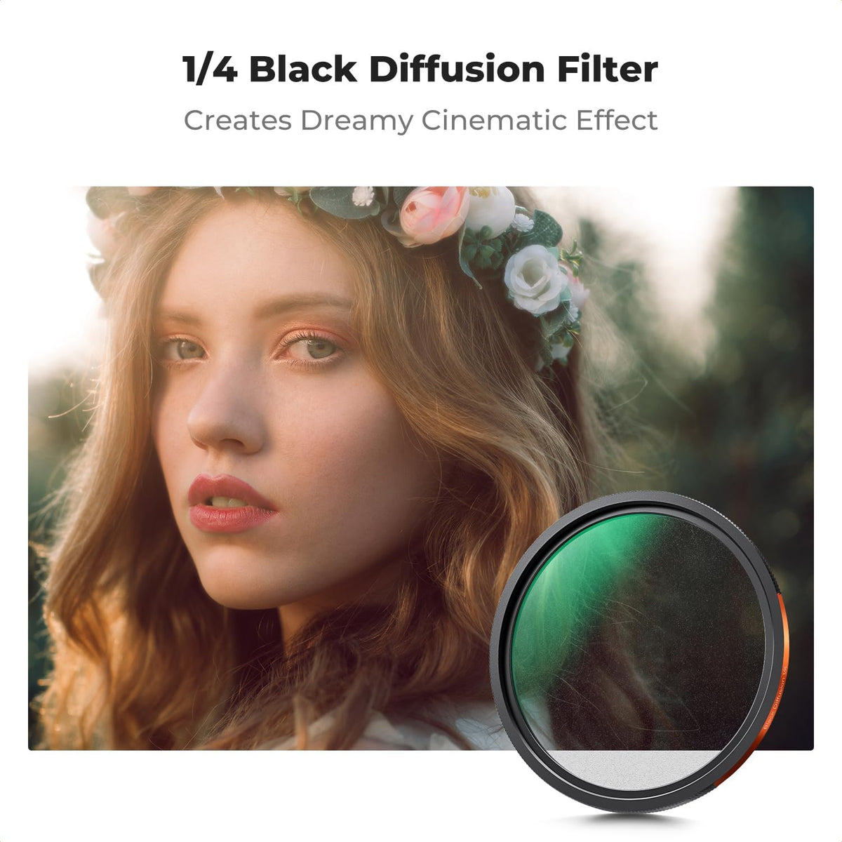 K&F CONCEPT 82mm 마그네틱 CPL VND2-32 블랙 디퓨전 1/4 필터 키트 5번 사진