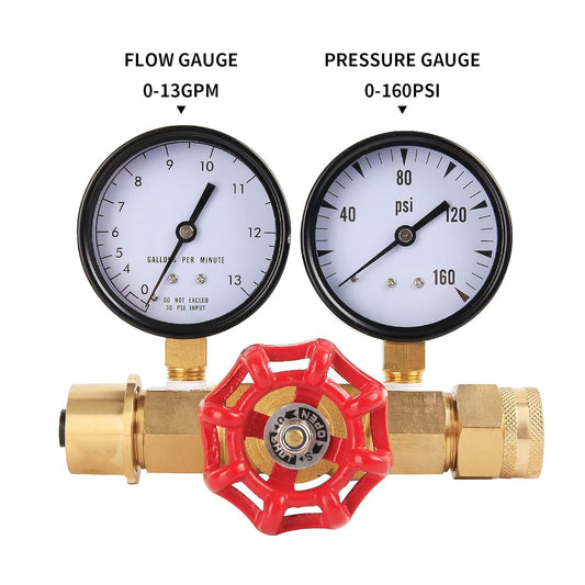 Watflow WG012 물 압력 및 유량 게이지 0-160psi 0-13GPM 2번 사진