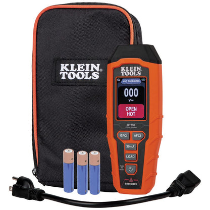 KLEIN TOOLS RT390 회로 분석기 AFCI GFCI 테스터 전압강하 측정 대형 컬러 LCD 4번 사진