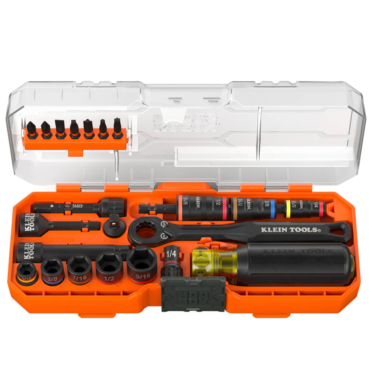 KLEIN TOOLS KNECT (S) 33피스 SAE 메트릭 패스스루 소켓 세트 1번 사진
