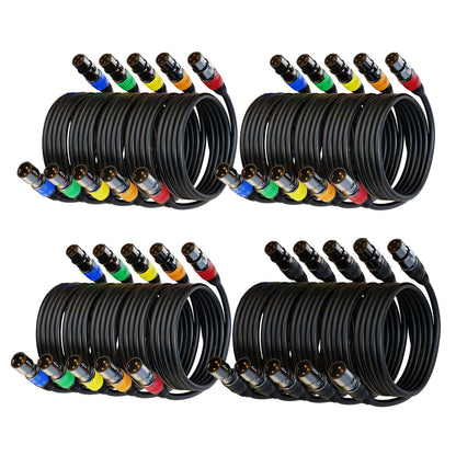 AuxLink XLR 마이크 케이블 멀티컬러 7번 사진