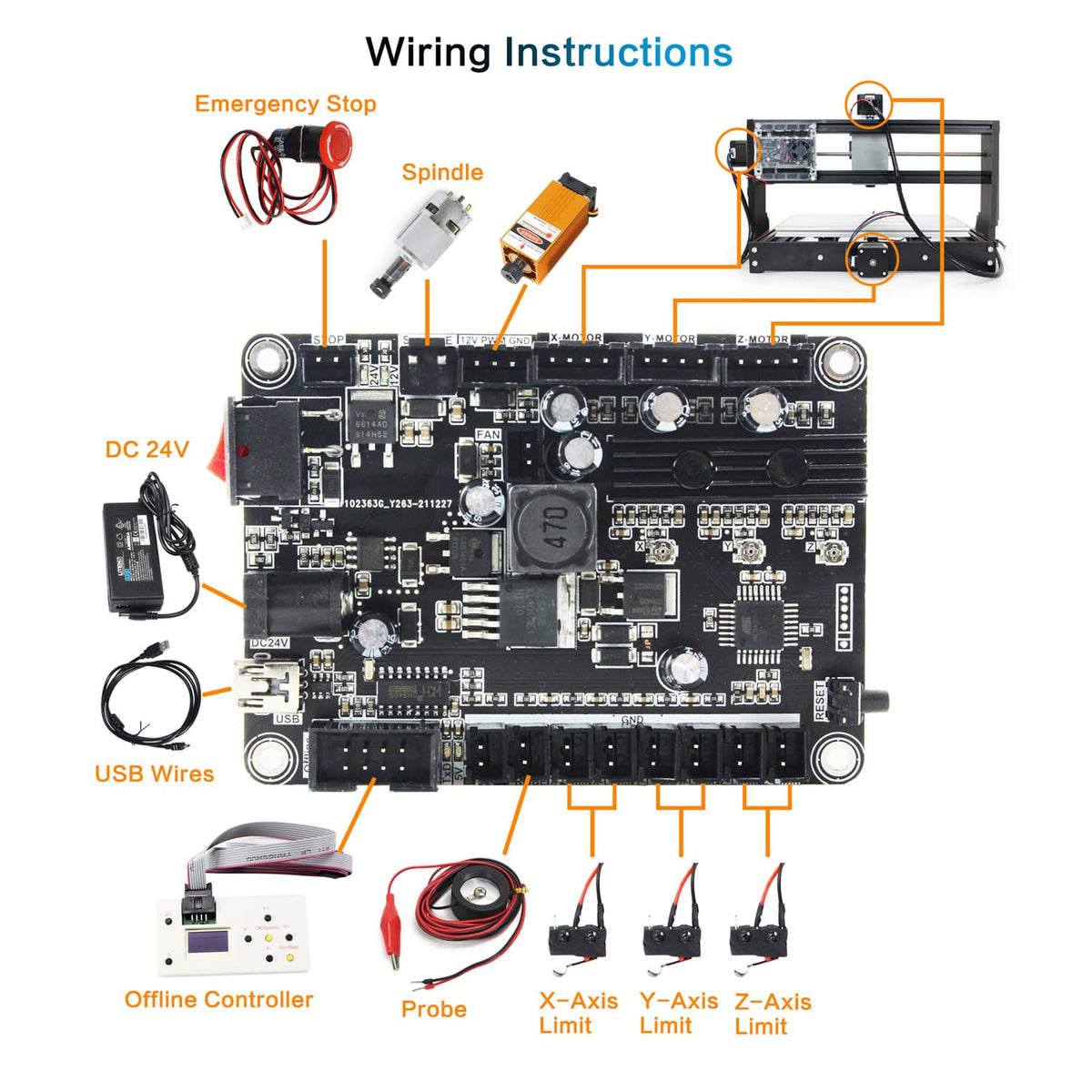 RATTMMOTOR CNC 라우터 조각기 3018 PRO 3축 GRBL DIY 키트 3번 사진