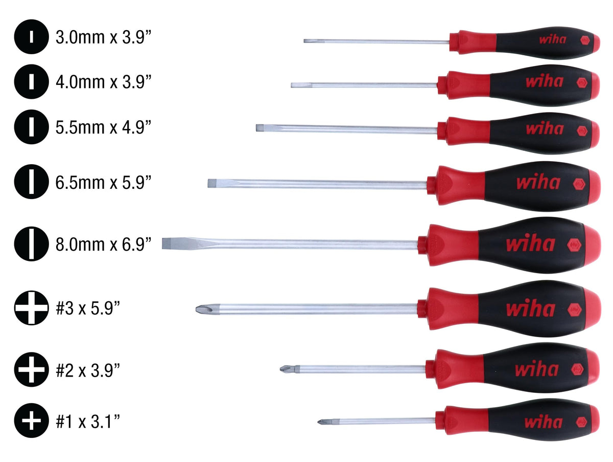 Wiha 30291 SoftFinish 그립 스크루드라이버 세트 4번 사진