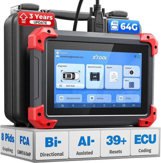 XTOOL D7 양방향 OBD2 스캐너 39종 리셋 ECU 코딩 64GB 5000mAh 1번 사진