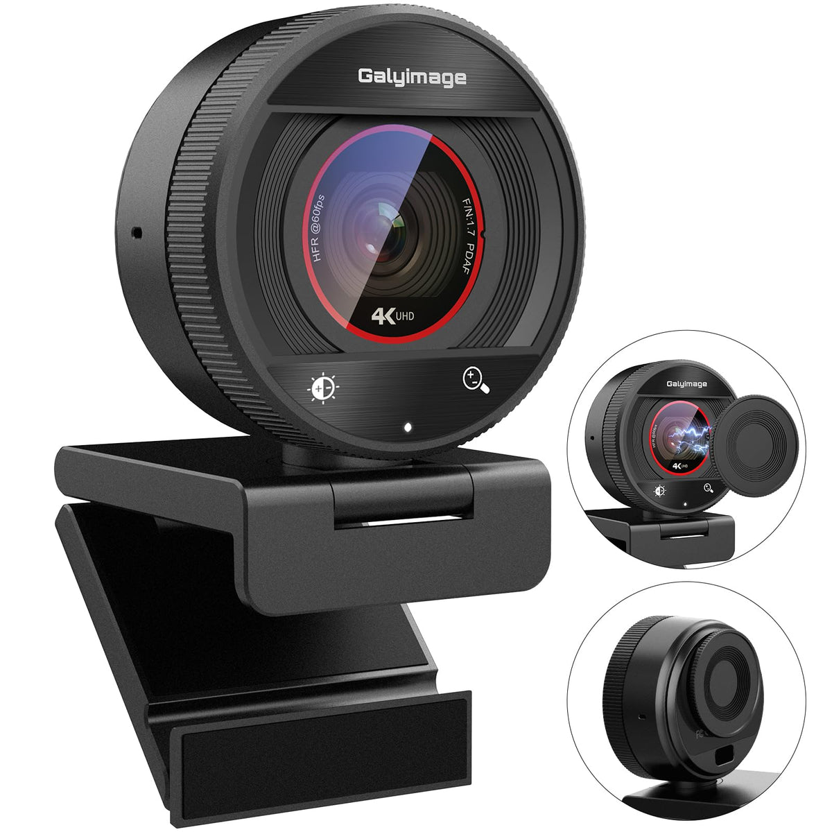 Galyimage 4K 웹캠 PDAF 오토포커스 내장 마이크 10번 사진