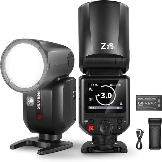 NEEWER Z2PRO-N 라운드 헤드 TTL 플래시 2.4G 1번 사진