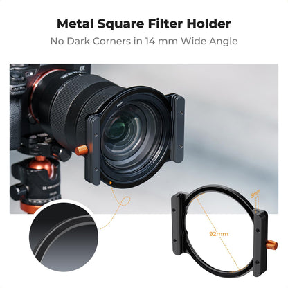 K&F CONCEPT X-series ND1000 직각자 ND 필터 키트 100x100mm 필터홀더 8종 어댑터링 6번 사진
