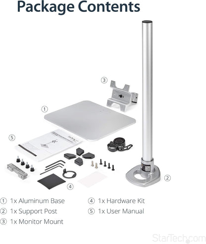 StarTech.com 싱글 모니터 스탠드 ARMPIVSTND 최대 34인치 14kg 실버 VESA 마운트 7번 사진