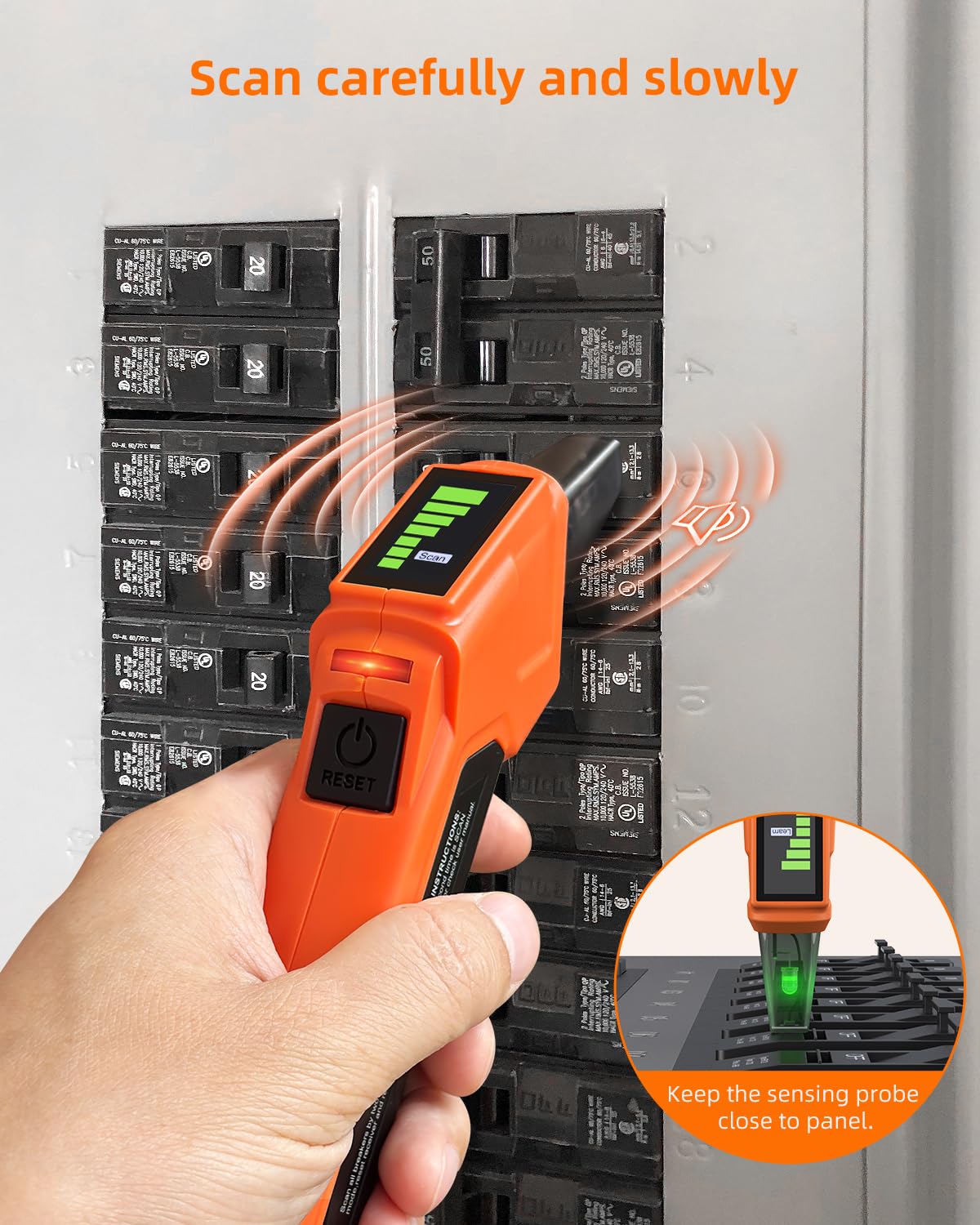 focemta 서킷 브레이커 파인더 GFCI 테스터 키트 90-135V AC 4번 사진
