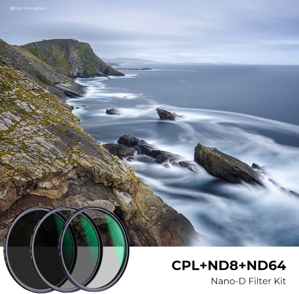 K&F CONCEPT 82mm ND8 ND64 CPL 렌즈 필터 키트 일본 광학유리 항공알루미늄 프레임 2번 사진