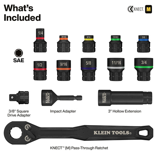 KLEIN TOOLS KNECT 임팩트 패스스루 소켓 세트 32피스 MODbox 케이스 2번 사진