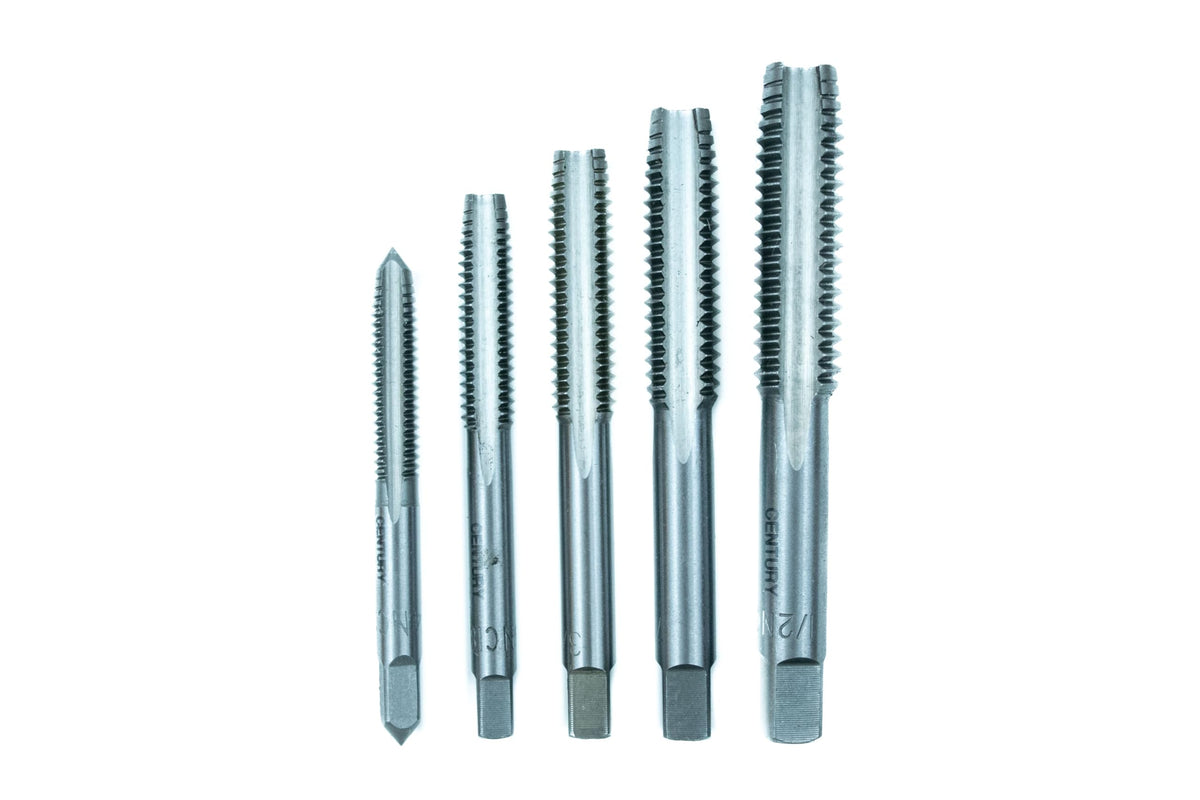 Century Drill & Tool 탭 앤 다이 세트 58종 NC NF NPT 분수 규격 스크루 익스트랙터 포함 3번 사진