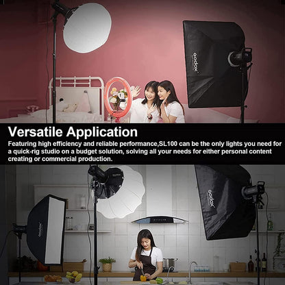 Godox SL 시리즈 LED 비디오 조명 보웬스 마운트 SL60·SL100·SL150·SL200·SL300