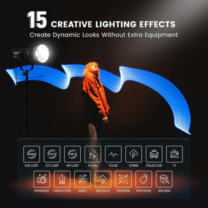 NANLITE FS-300C 300W RGB 스튜디오 스포트라이트 4번 사진