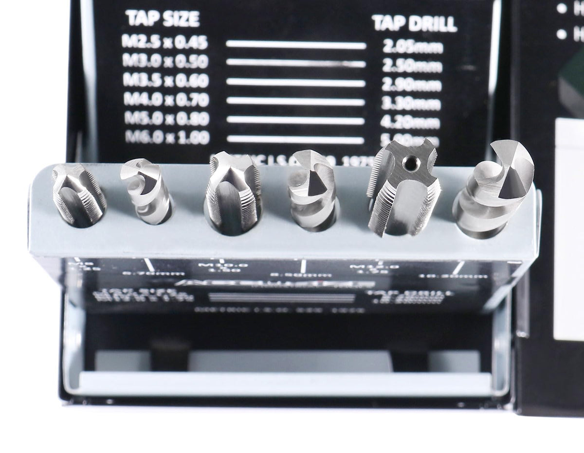 Accusize Industrial Tools HSS 미터 탭 드릴 세트 18pc 0001-0052 8번 사진