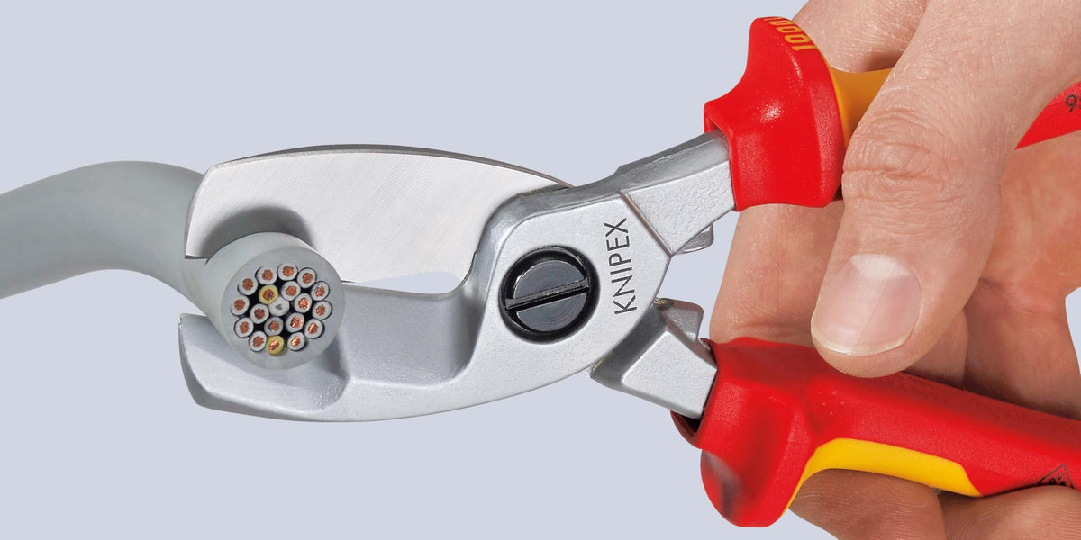 KNIPEX 1000V 절연 케이블 시어 이중 날 200 mm 95 16 200 4번 사진
