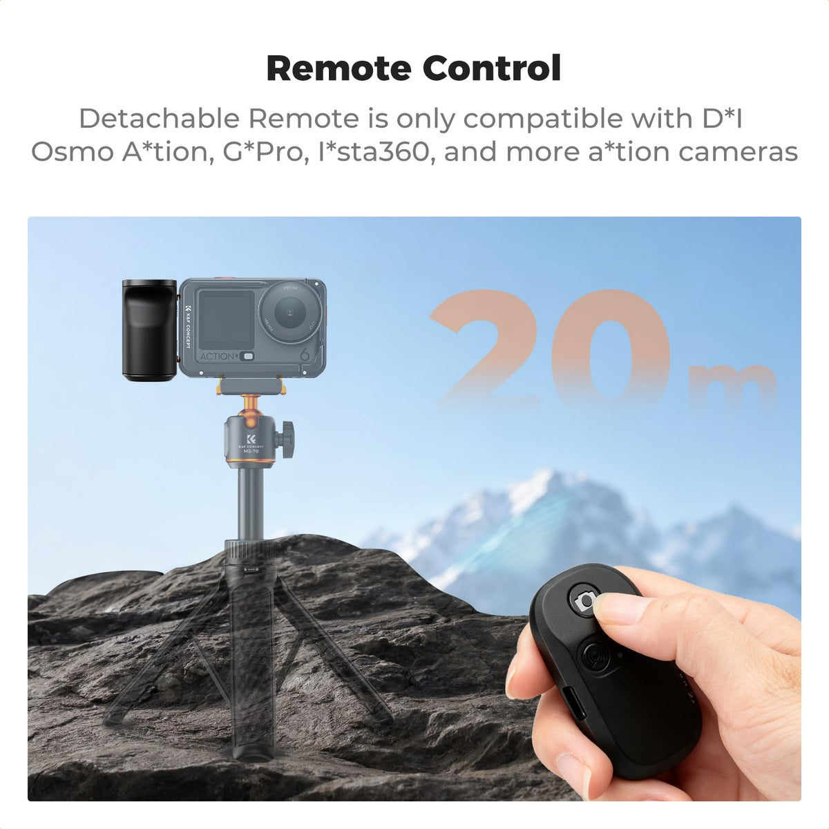 K&F CONCEPT Osmo Action 6 알루미늄 합금 카메라 케이지 4번 사진