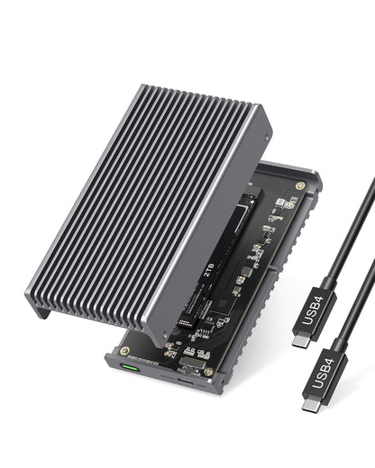 GEWOKLIY 알루미늄 M.2 NVMe 외장 인클로저 40Gbps USB C 8TB 1번 사진