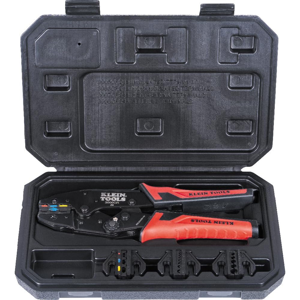 KLEIN TOOLS 랫칫 터미널 압착기 10-22 AWG 절연 단자 3종 캐비티 6번 사진