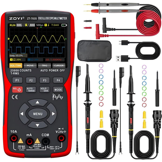 ZOYI 휴대용 오실로스코프 3-in-1 50MHz 듀얼채널 1번 사진