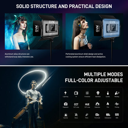 GVM Great Video Maker 680RS RGB LED 비디오 라이트 50W 2개 세트 유튜브 촬영 조명 7번 사진