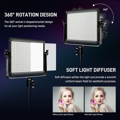 GVM Great Video Maker 680RS RGB LED 비디오 라이트 50W 2개 세트 유튜브 촬영 조명 6번 사진