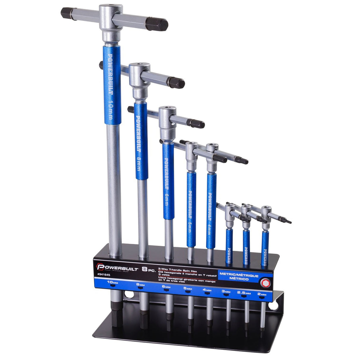 Powerbuilt T-Handle 육각 렌치 세트 2 2.5 3 4 5 6 8 10mm 11인치 11번 사진
