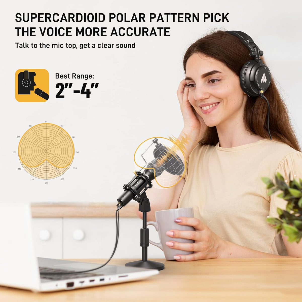 MAONO HD300T USB XLR 다이나믹 팟캐스트 마이크 5번 사진