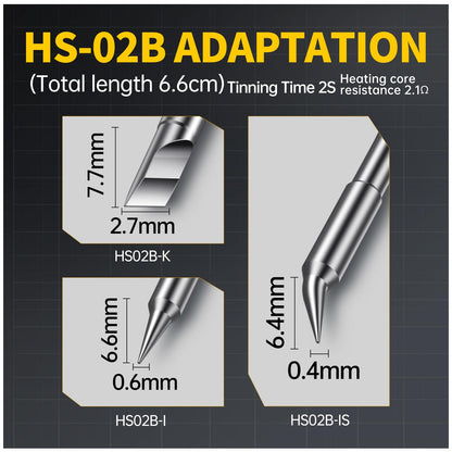 FNIRSI HS-02B 100W 전기 마이크로 인두 세트 8번 사진