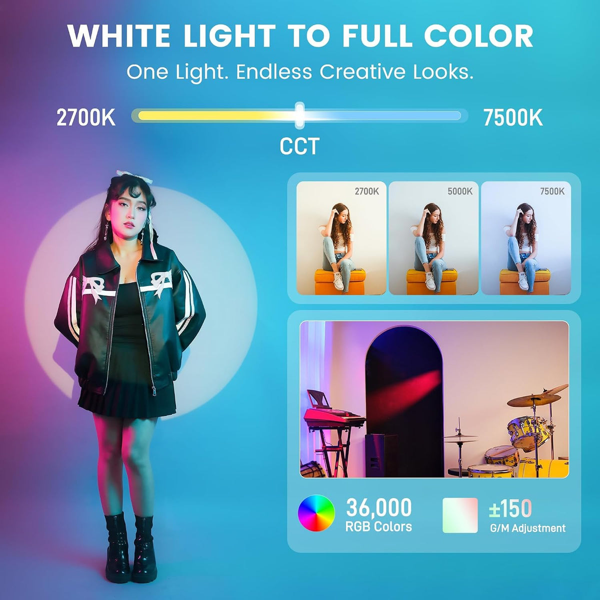 NANLITE FS-300C 300W RGB 스튜디오 스포트라이트 2번 사진