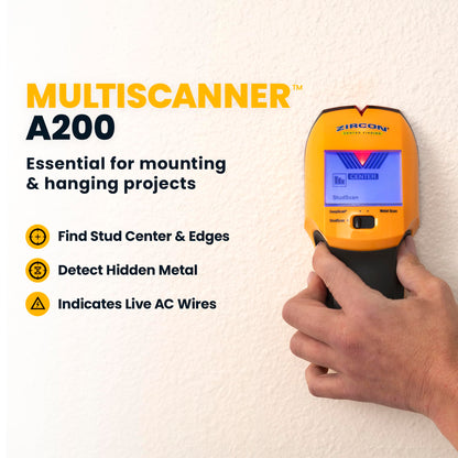 Zircon Multiscanner 벽체 탐지기 목재 스터드 금속 스터드 철근 전선 탐지 2번 사진