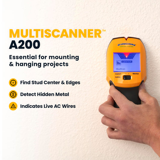 Zircon Multiscanner 벽체 탐지기 목재 스터드 금속 스터드 철근 전선 탐지 2번 사진