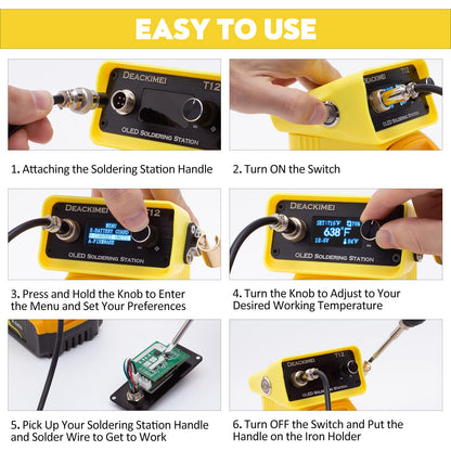 Deackimei 무선 납땜 인두 스테이션 Dewalt 20V Max 호환 5번 사진