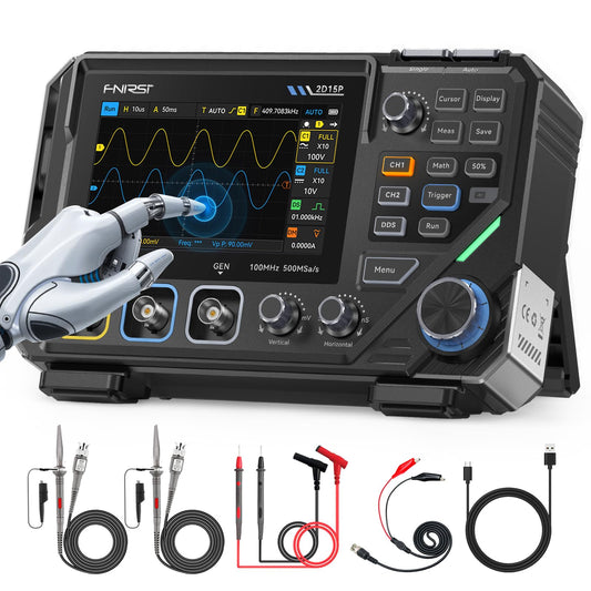 FNIRSI 2D15P 100MHz 3-in-1 디지털 오실로스코프 멀티미터 DDS 신호 발생기 1번 사진