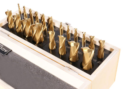 Accusize Industrial Tools H.S.S. 엔드밀 세트 TiN 코팅 멀티플루트 인치 메트릭 3번 사진