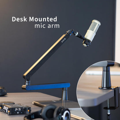 VIVO 마이크 붐 스탠드 STAND-MIC03L 데스크 클램프 5.6cm 두께 2kg 하중 2번 사진