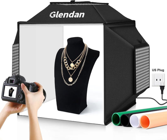 Glendan 스튜디오 라이트 박스 RGX-50 20x20인치 촬영 부스 LED 1번 사진