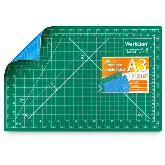 WORKLION 자기치유 양면 PVC 커팅매트 9 x 12인치 A4 1번 사진