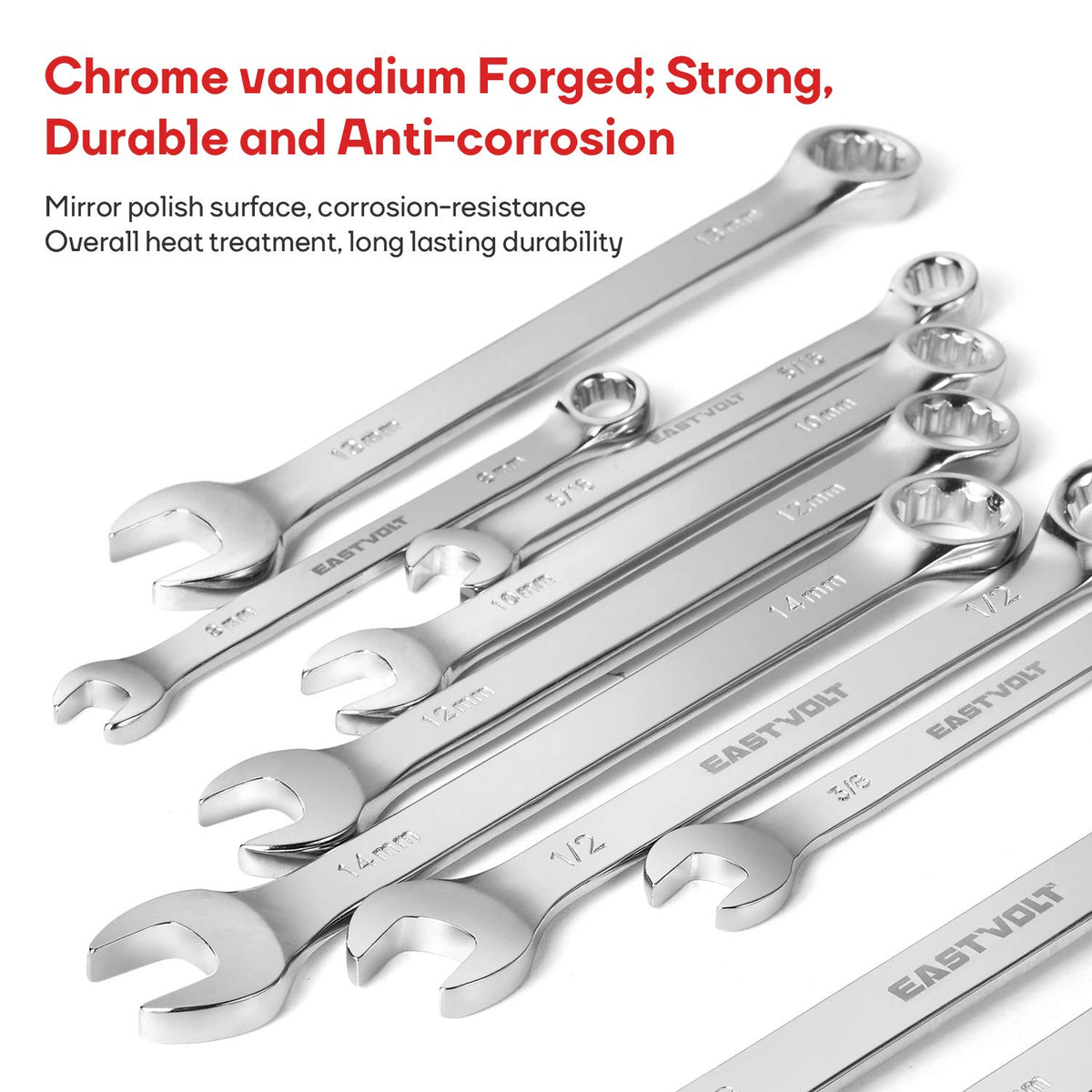 Generic Eastvolt 기계 공구 세트 248pcs SAE 메트릭 혼합 소켓 렌치 EVHT24801 5번 사진