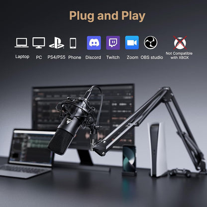 MAONO A04 USB 마이크, 192kHz/24Bit 컨덴서 마이크 키트 5번 사진