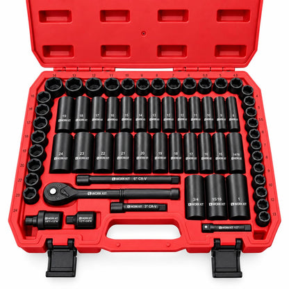 ALWORKKIT 1/2인치 드라이브 임팩트 소켓 세트 29피스 Cr-V-M 스틸 12번 사진