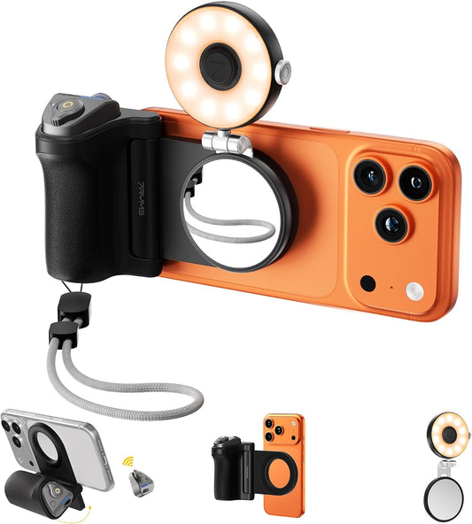 7RYMS 7Rig G1 마그네틱 폰 카메라 그립 RGB 셀피 라이트 키트 1번 사진