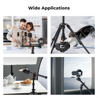 K&F CONCEPT 카메라 삼각대 44-195cm 28mm 볼헤드 6번 사진