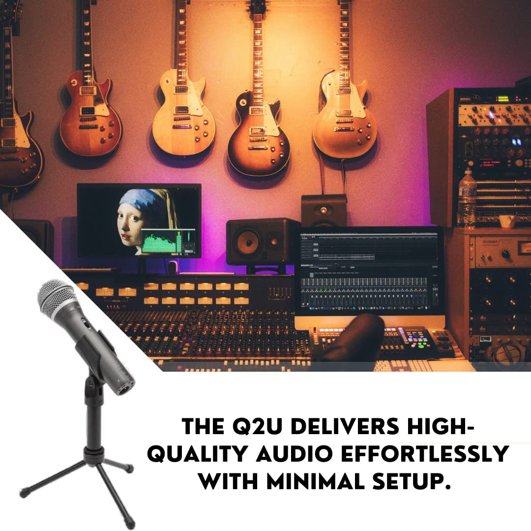 SAMSON Q2U USB/XLR 다이나믹 마이크 홈 스튜디오 녹음 팟캐스트 패키지 4번 사진