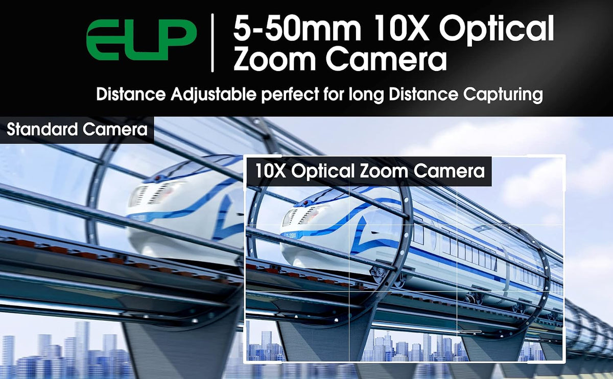 ELP 5-50mm 가변 초점 렌즈 1080P USB 카메라 IMX323 H.264 8번 사진