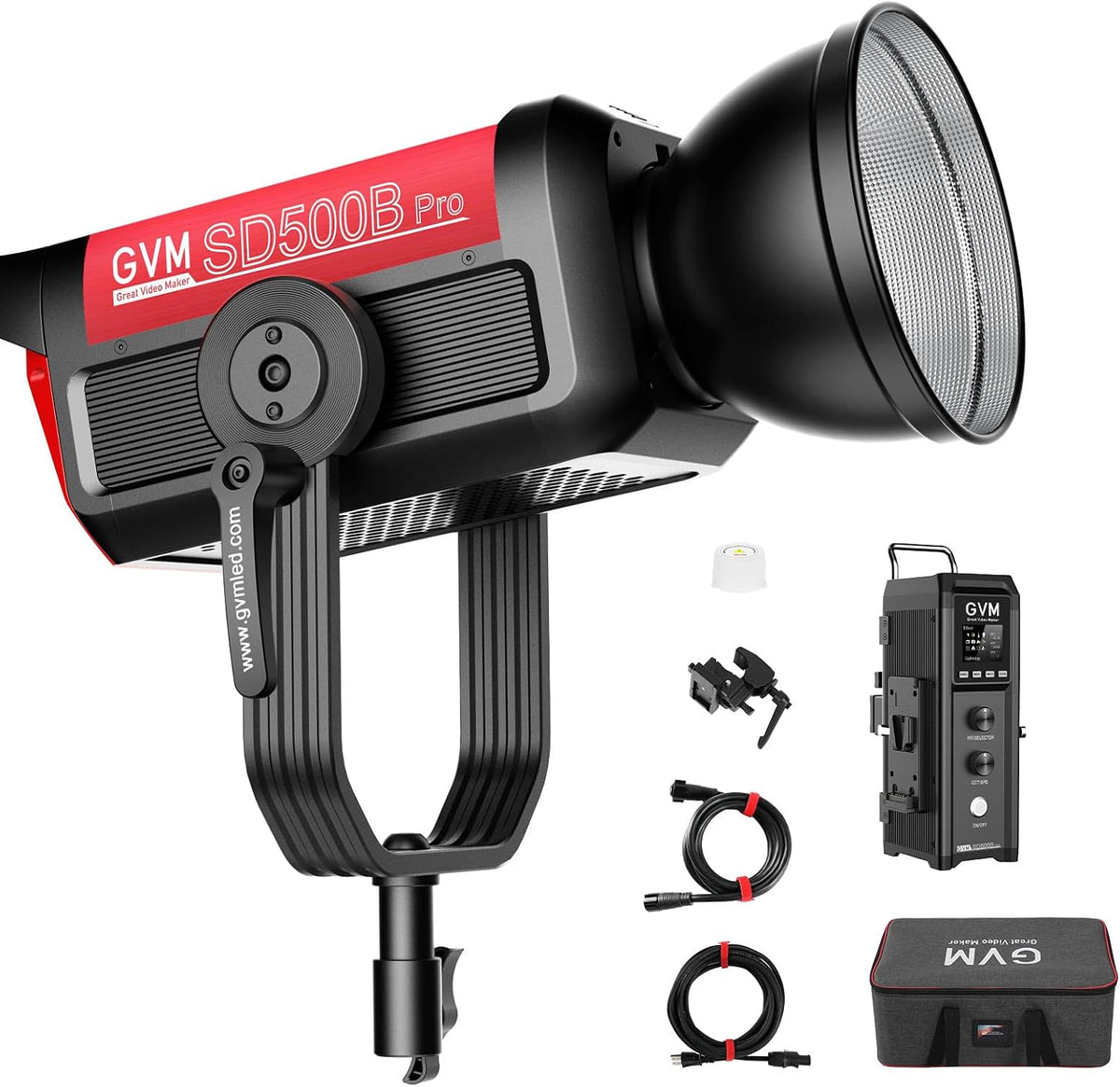 GVM Great Video Maker Pro SD500B 500W LED 비디오 라이트 61600lux/1m 2700-6800K 1번 사진