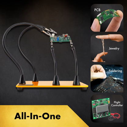 Generic 헬핑 핸드 납땜 스테이션 4자루 자석 암 워크벤치 QuadHands 4번 사진